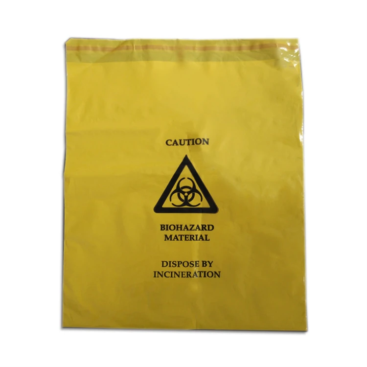 Hot Sale Disposable Dpe/hdpe Biodegradable Red/yellow Autoclave Sterilization Medical Biohazard Waste Bag