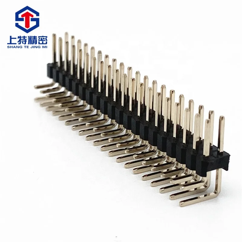 CONNECTOR PH 2.54mm DIP 90 Degree 20x2PIN Double Row Pin Header
