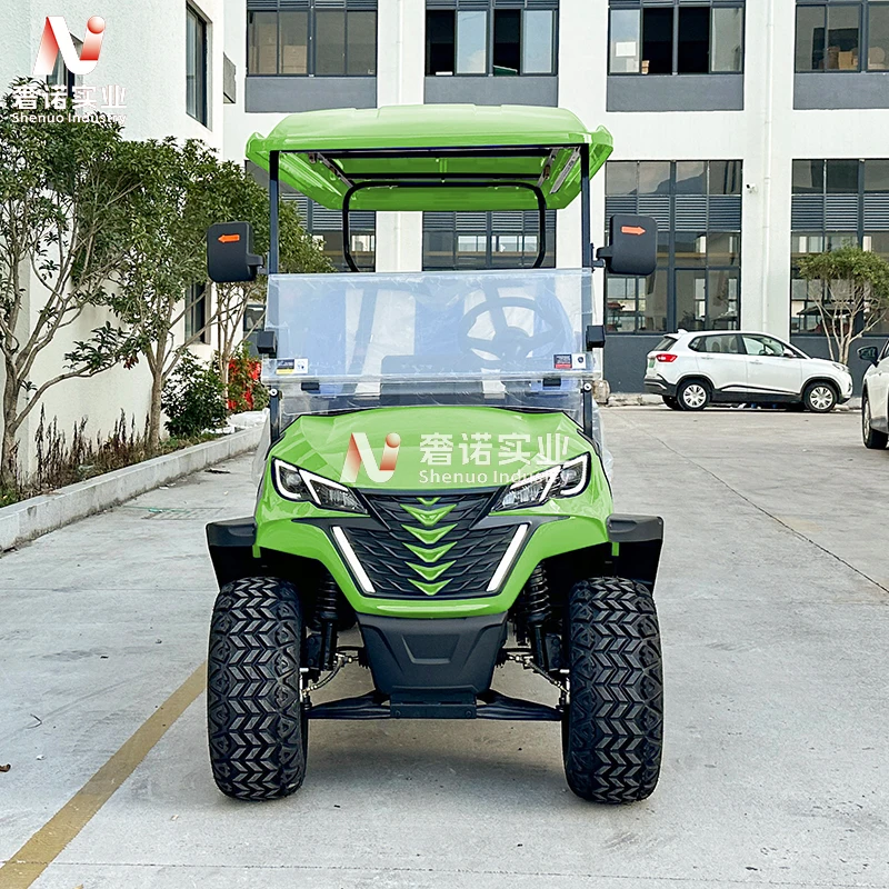 scenic spots luxury buggy hunting green gasoline golf cart small fuel cars