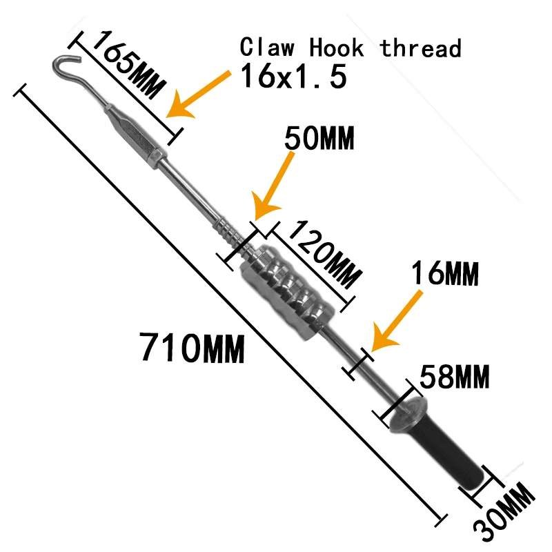 Car Dent Repair Puller Kit Pull Hammer Sheet Metal Repair 16x1.5 Manual Pull Hammer Car Tools For Sale