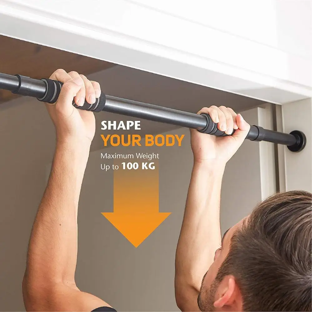 Выдвижная штанга без экранов может быть установлена на дверной раме коридора без занимающего много места