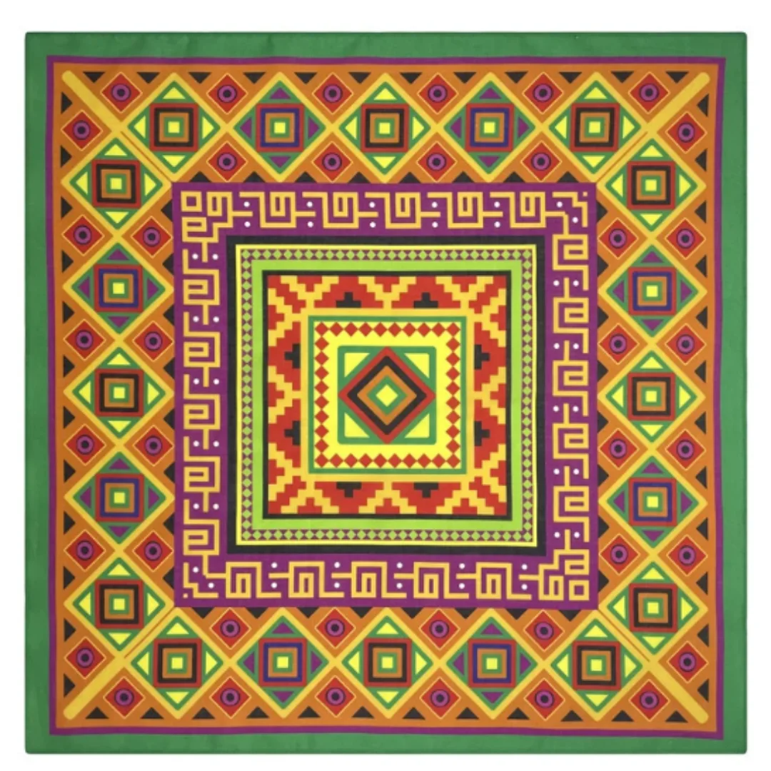 Wholesale Customised Cotton Square Screen Digital Printing Scarf OEM Design Custom Made Personal Logo Bandana