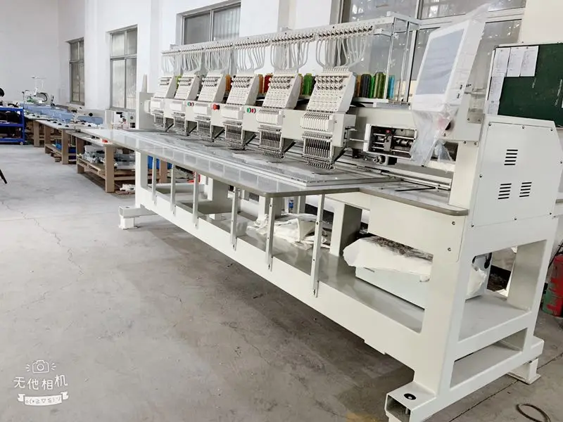 
6 Head Embroidery Machine 6Head 12 Colors Double Sequin Computerized Embroidery Machine Maximum Speed 1200 RPM sewing machines 