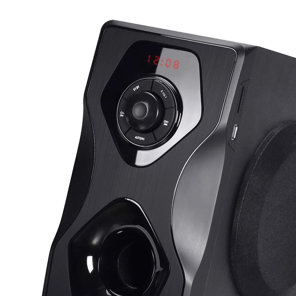 new design black subwoofer 5.25'and satellite 3'x5 for home theater system speaker