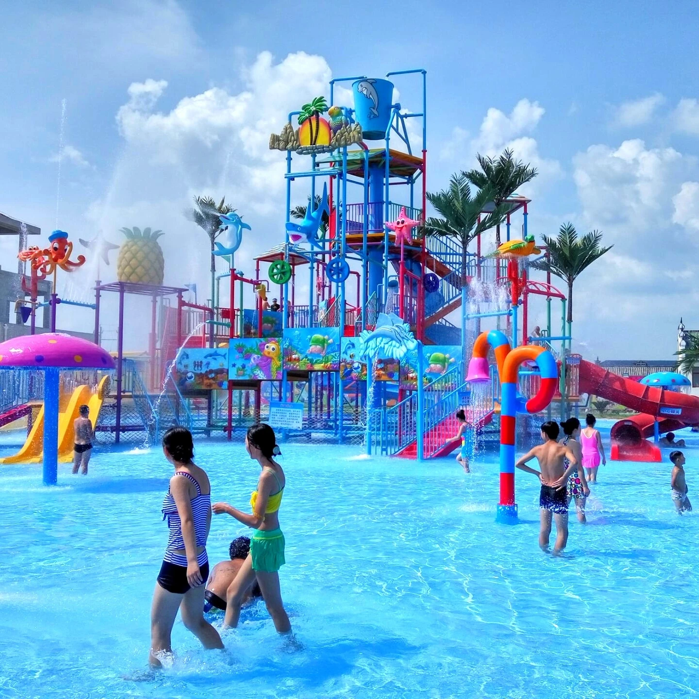 Water house tree house for sale big amusement park equipment water playground for fun