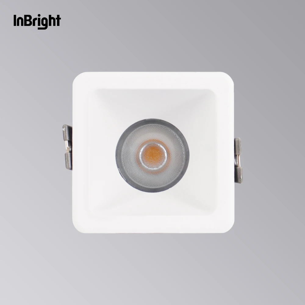 Commercial Lighting Recessed LED Dimmable Adjustable Square Down Light 8W 10W 15W 28W Hotel Downlight