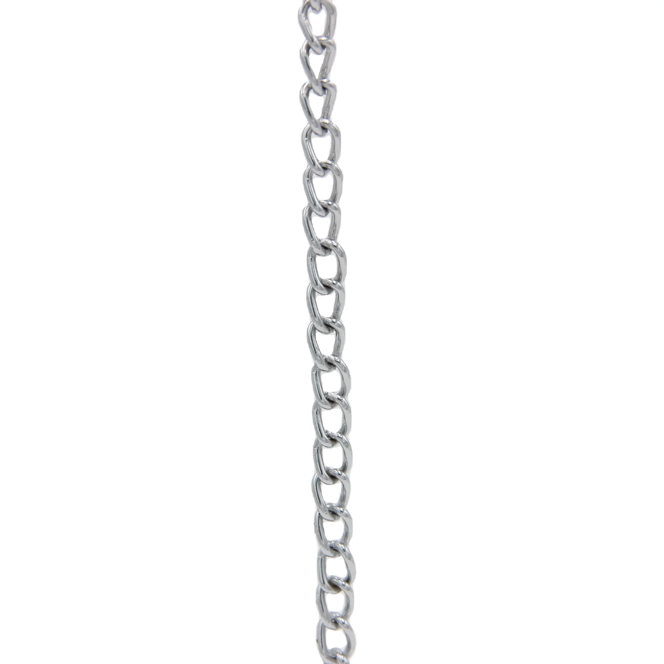 Decorative Single Jack Chain Hanging Basket steel zinc galvanized Brass plated twist Knot Circle chain with spool