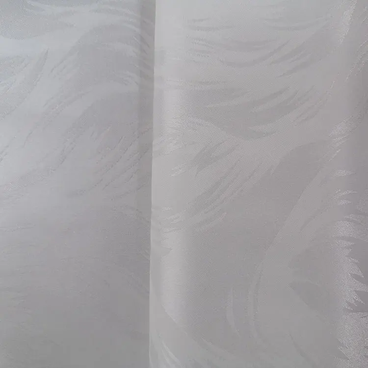 Hot sale good price woven jacquard satin polyester designer fabric