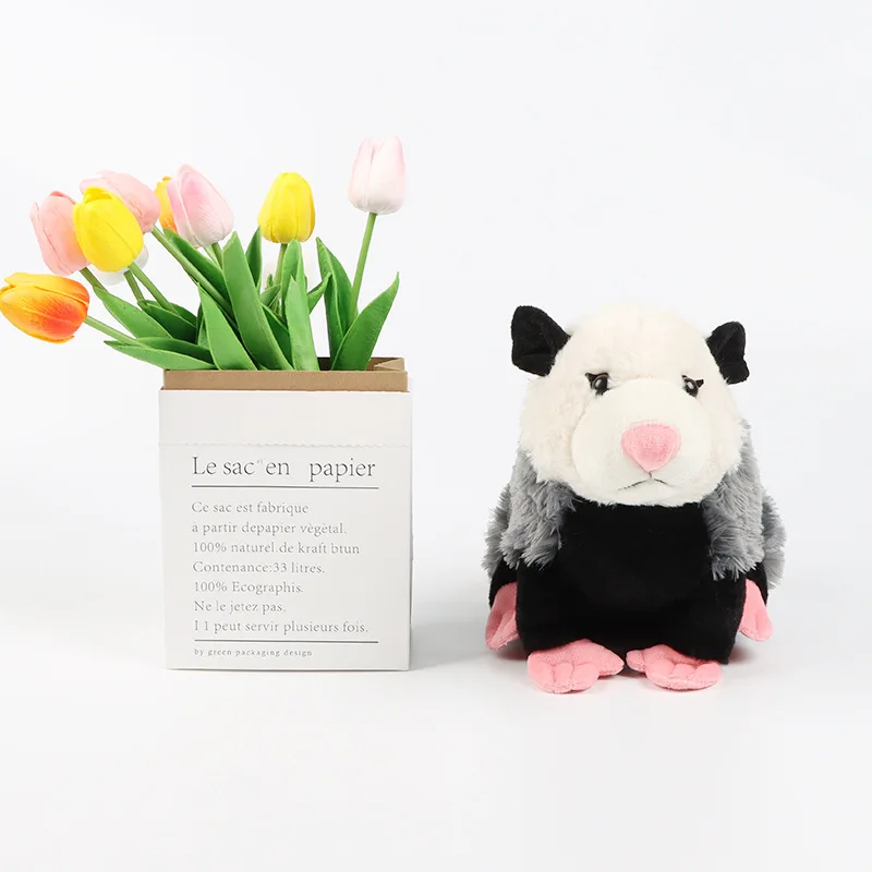 New Creative Simulation Mouse Plush Toy Gift for Kids Opossum Plush Possum lifelike opossum stuffed animal