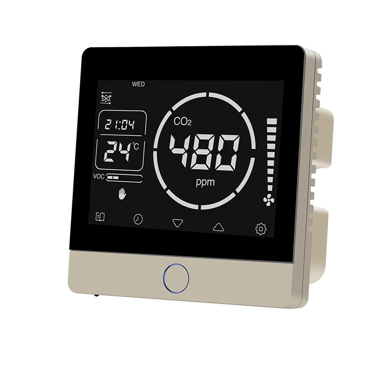 Контроллер вентилятора VOC PM2.5 CO2 с дисплеем температуры modbus тепловосстанавливающий индивидуальный контроллер вентиляции