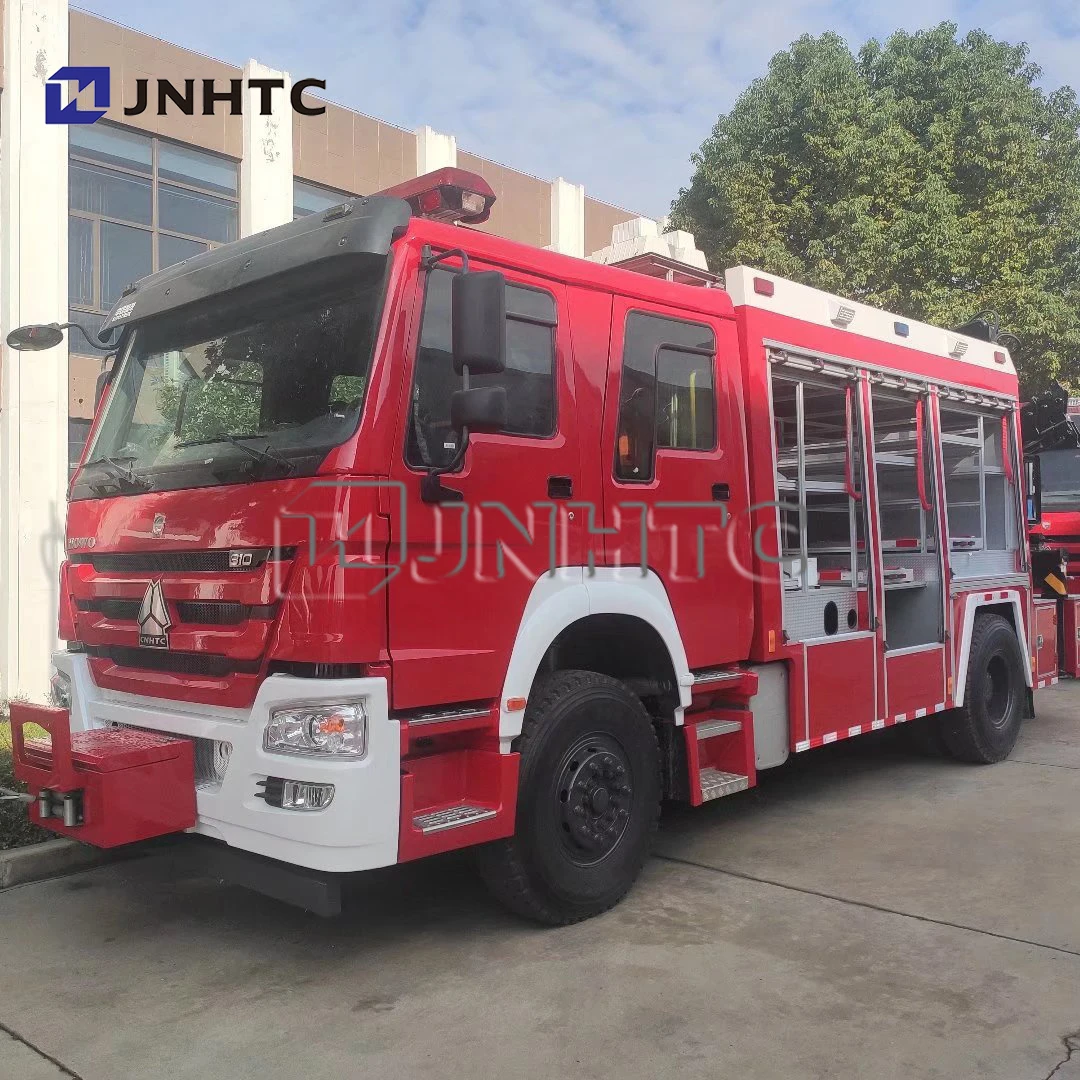 China factory customized sinotruk fire fighter truck 4x2 water tank 8000 7000 city recuse emergency water tend with high quality