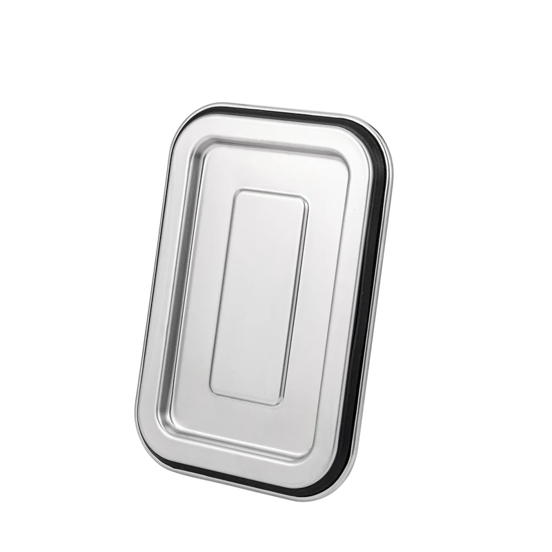 Hot Sale 304 Stainless Steel Lunch Box Vacuum Sealed with PP Lid Airtight Food Storage Container for Meal Prep