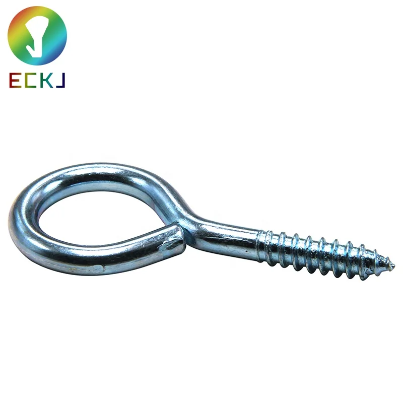 Eye bolt wood screw high-quality Eyepin hook different colored eyelet screw hooks iron eye screws