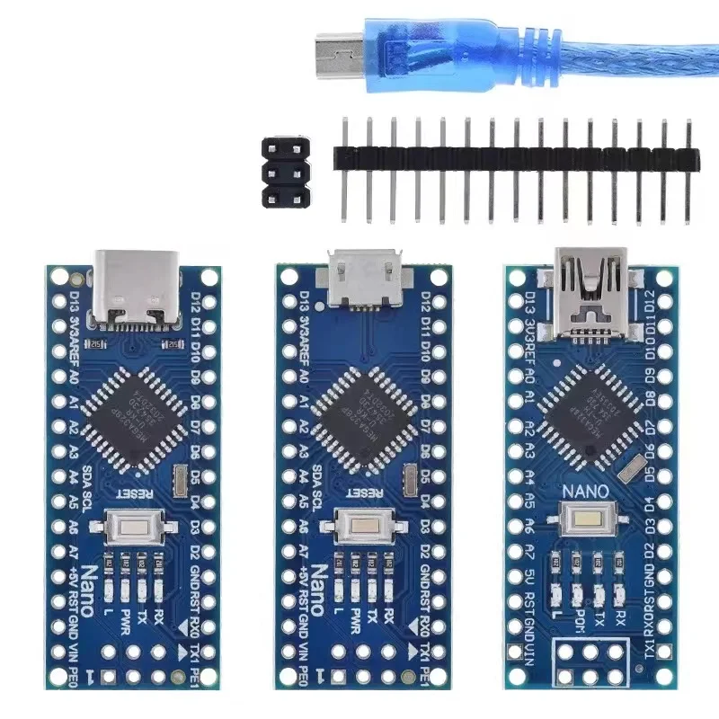 Newest1 pcs Nano V3  ATmega328P Module Board + Free Mini USB Cable for Arduino Compatible