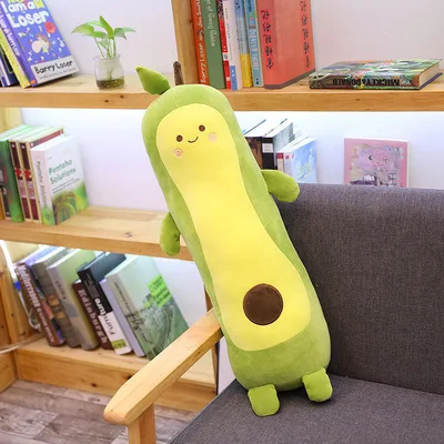 70/80/110 cm Stuffed Round Plush Avocado Pillow Cute Stuffed Long Avocado Long Pillow