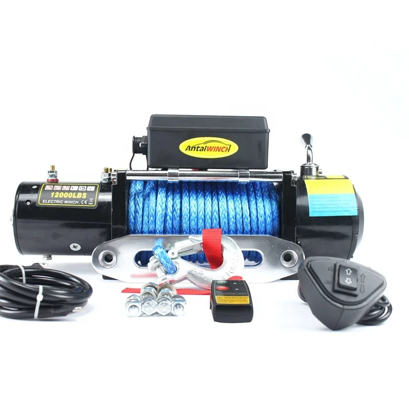 Synthetic rope 12000lbs electric winch of customization 4x4 off road accessories wholesale