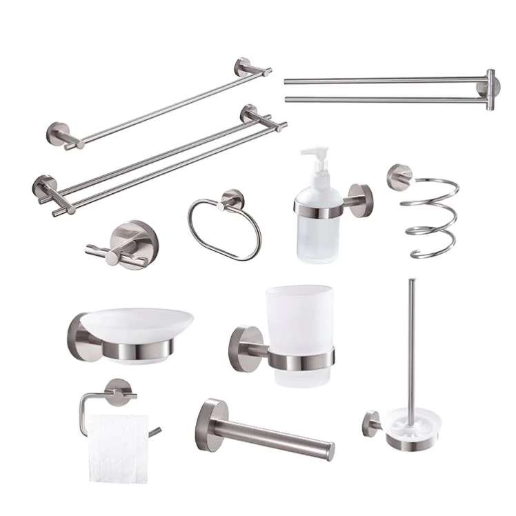 Новейший производитель, высокое качество, цинковый сплав, песок, никель, набор аксессуаров для ванной комнаты