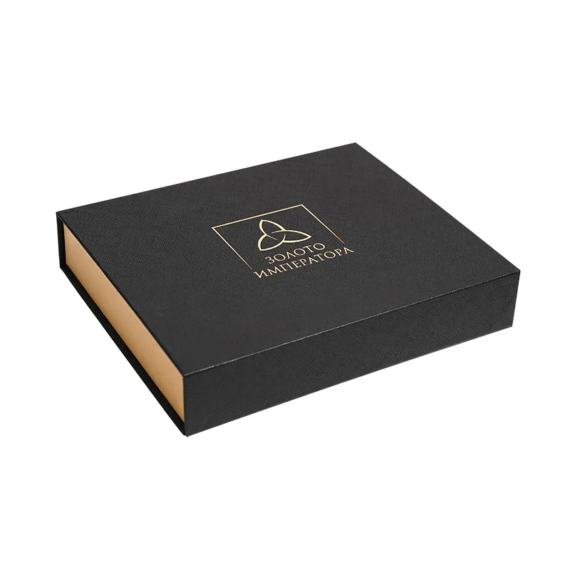 High End Rigid Chocolate Boxes Cardboard Magnetic Closure Gold Logo Paper Chocolate Packaging Boxes