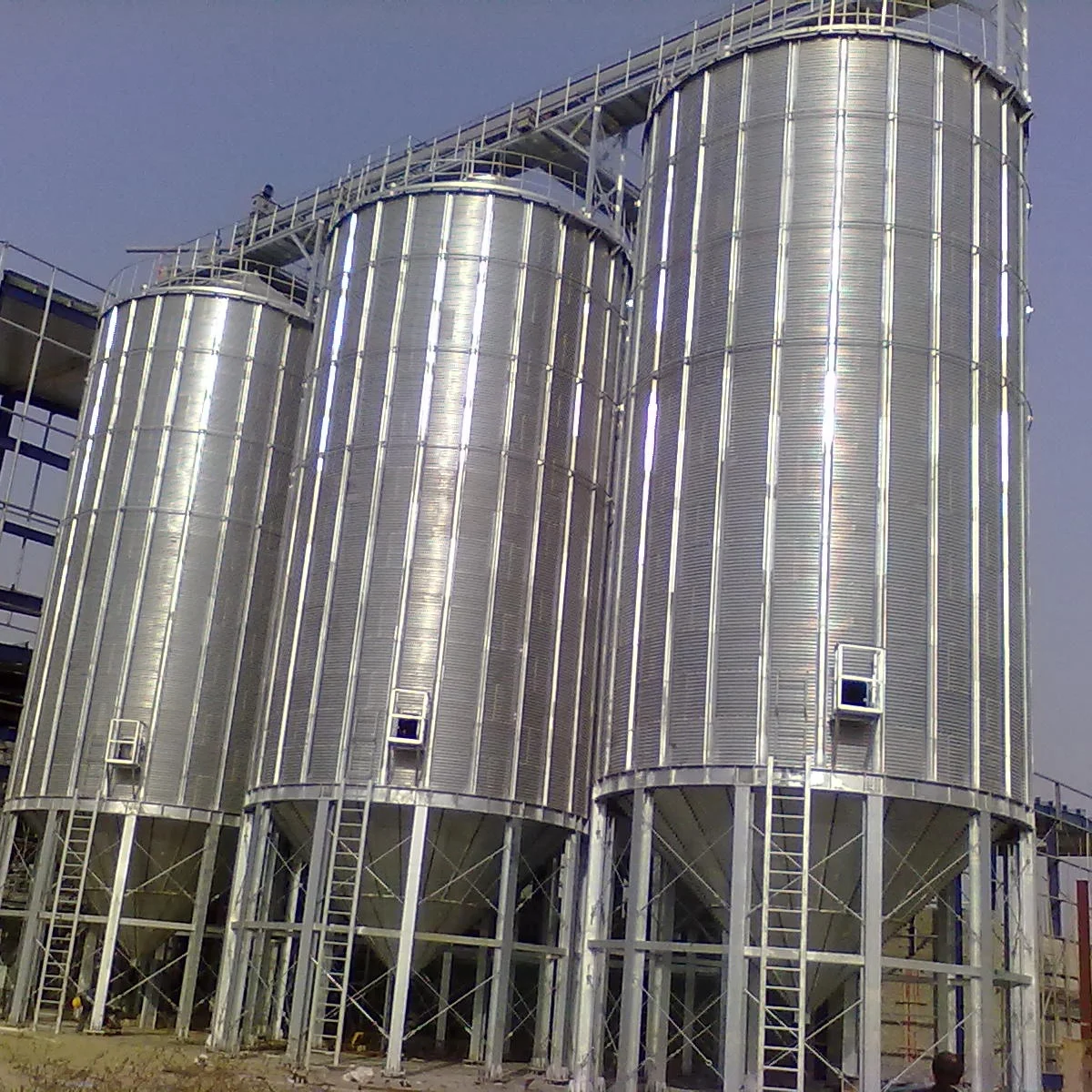 5000 ton 500tons grain corrugated steel silo used for sales