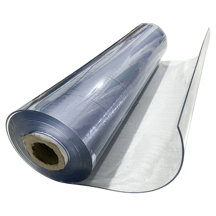 PVC Rubber Sheet 5mm Transparent Tablecloth PVC Plastic Sheet Soft Glass Roll