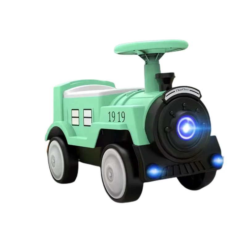 Retro Style Music and Light Kids Ride On Four-Wheel Scooter Baby Balance Scooter Kids Sliding Car with Factory Price