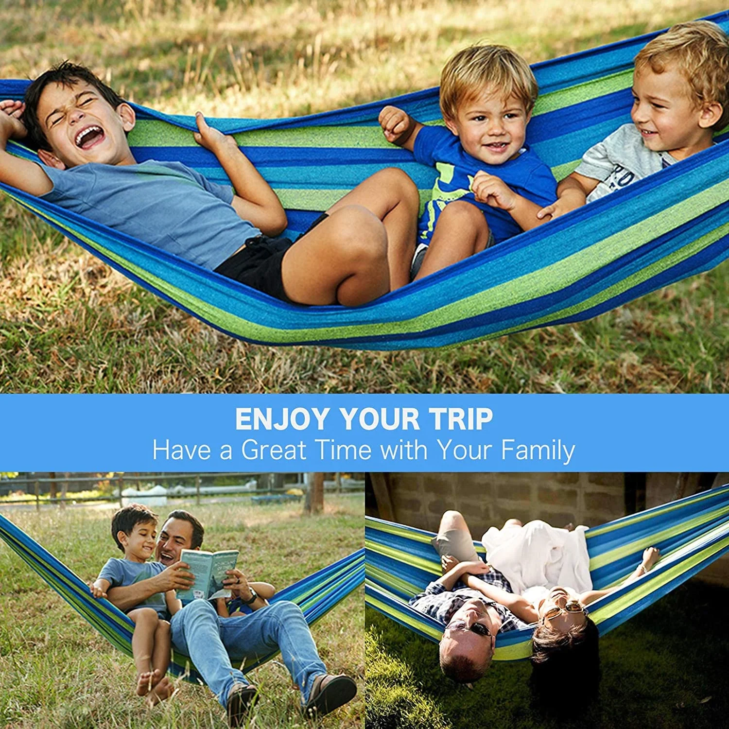 Brazilian Hammock | Portable Cotton Hammock For Outdoor Camping Piato Garden