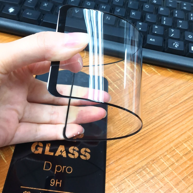 High Quality Premium HD Clear Bubble Free 9H Hardness Big Curved Top Glass D Pro Tempered Glass Screen Protector For Samsung