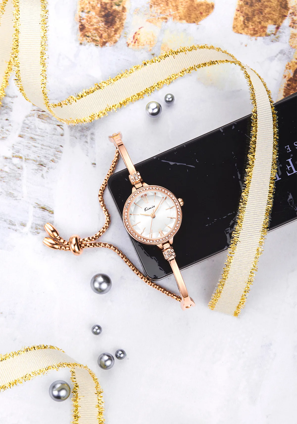 KIMIO K6416S 2021 Hot Sales Luxury Star Band Watch Women Fashion Quartz Ladies Watch