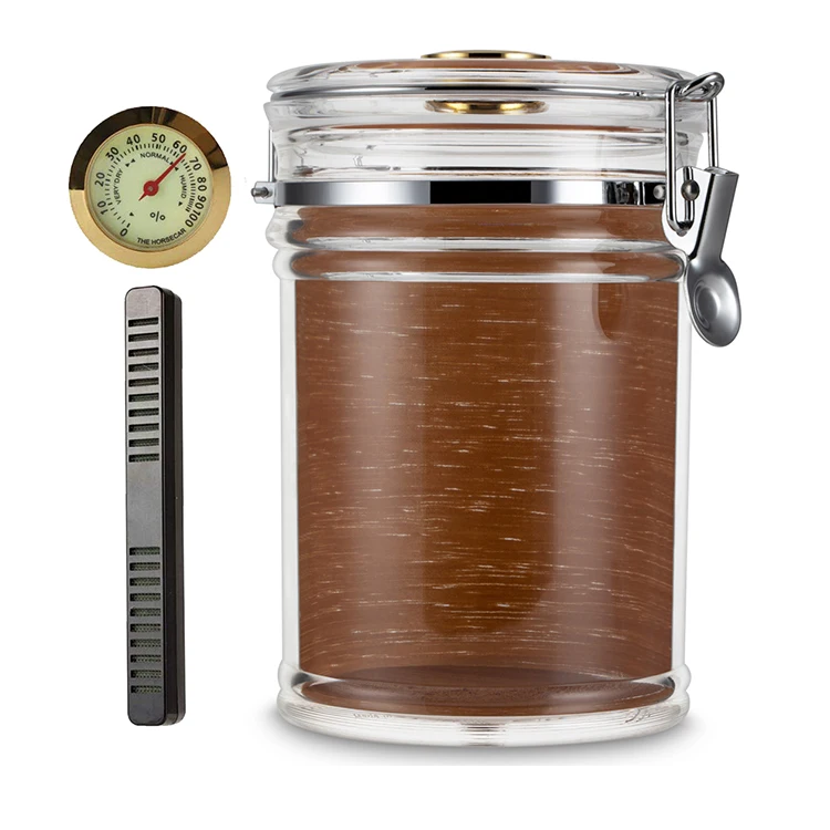 Hot selling  Superior Quality Customized Round Cigar Humidors Jar,Cigar Acrylic Jar