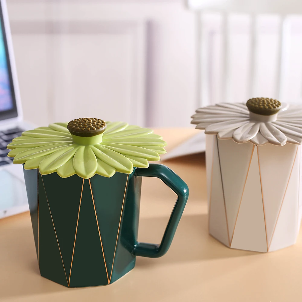 Custom Food Grade Anti Dust Reusable Coffee Cover Stretchable Mug Silicone Cup Bowl Lid