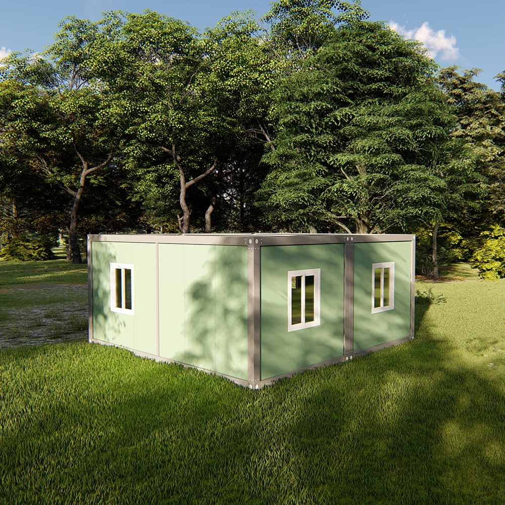 Multi-style light steel structure prefabricated container house is suitable for household and commercial use