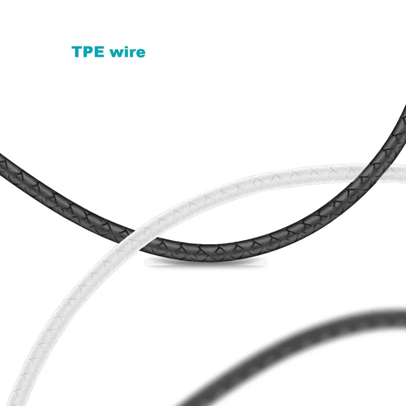 Vnew high quality 5V/2.4A super fast Charging and Sync usb cable for Micro/8pin/Type C Durable half spring USB cable