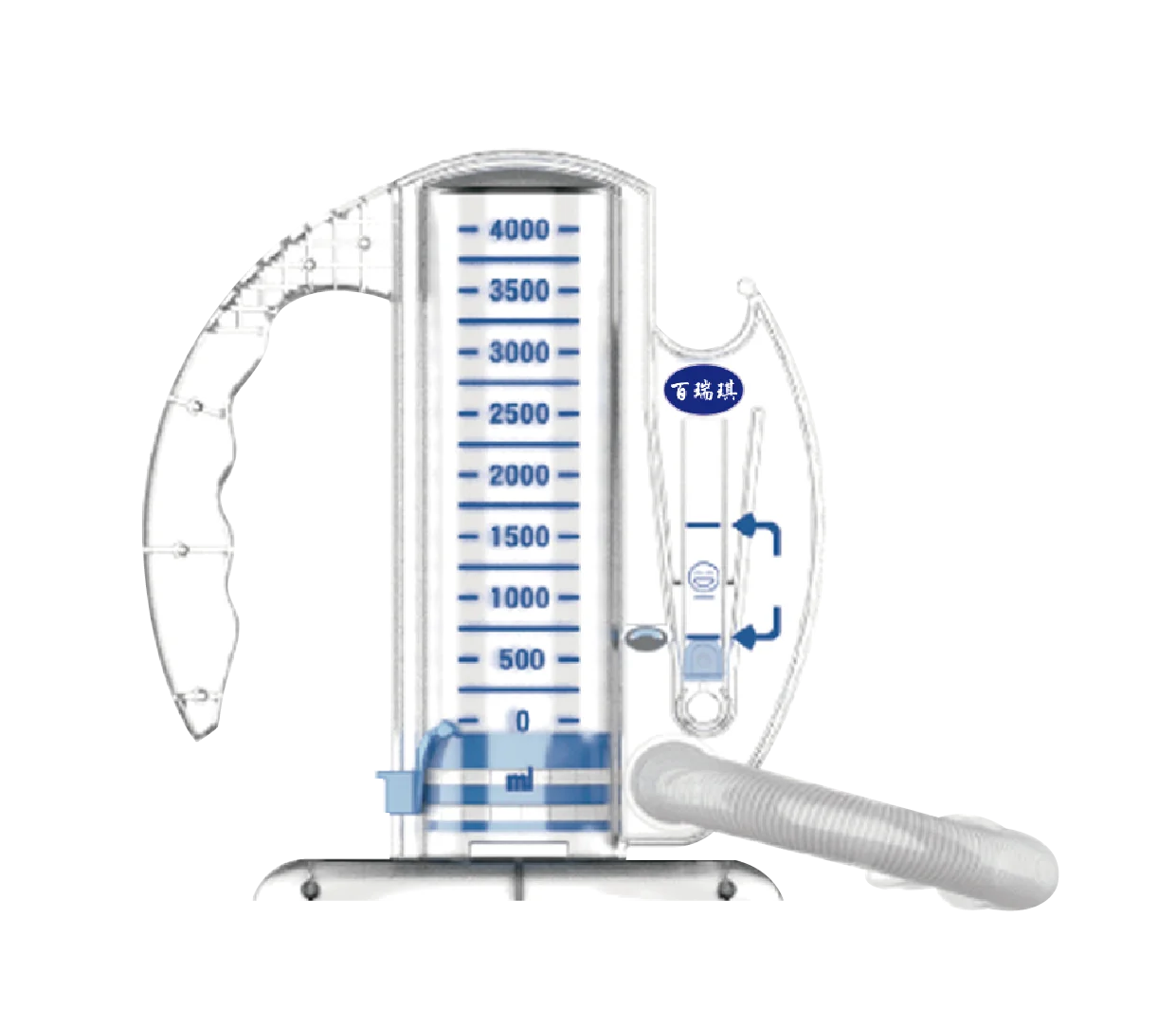 2500ml or 4000ml available Spirometer  for Breathing Exercise hospital clinic household