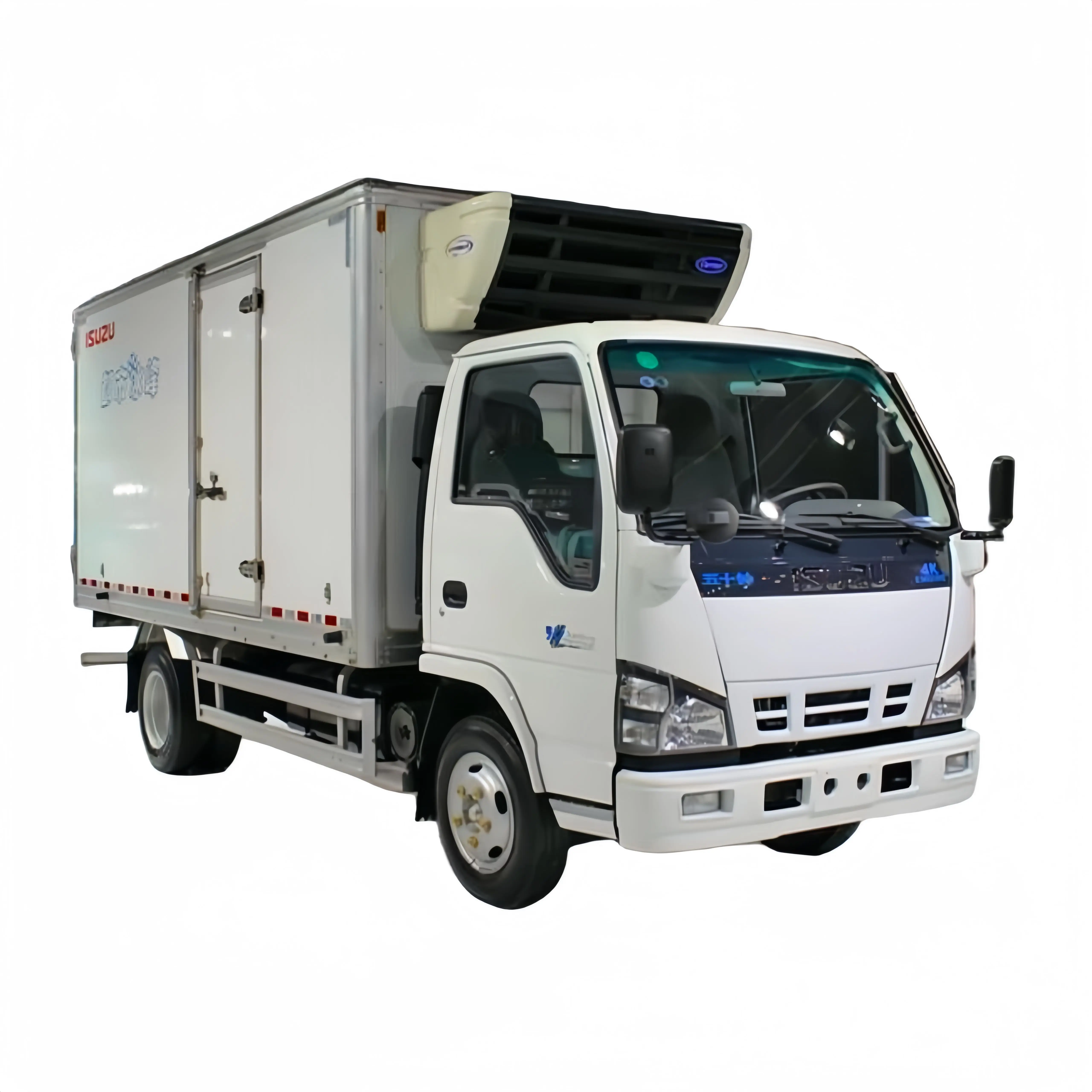Used ISUZU 600p chassis+ new 5T Freezer truck with Cheap Price