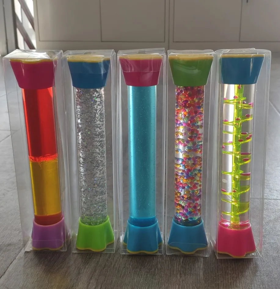 New Liquid Motion Bubbler Floating Sea Creatures  Liquid Timer Fidget sensory Toy Autism calm down bottle