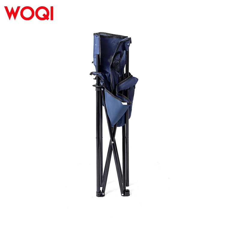 WOQI Comfortable Oxford Fishing Chair with Drink Holder Carry Bag Quick Assembly-for Park Use Customizable with Logo