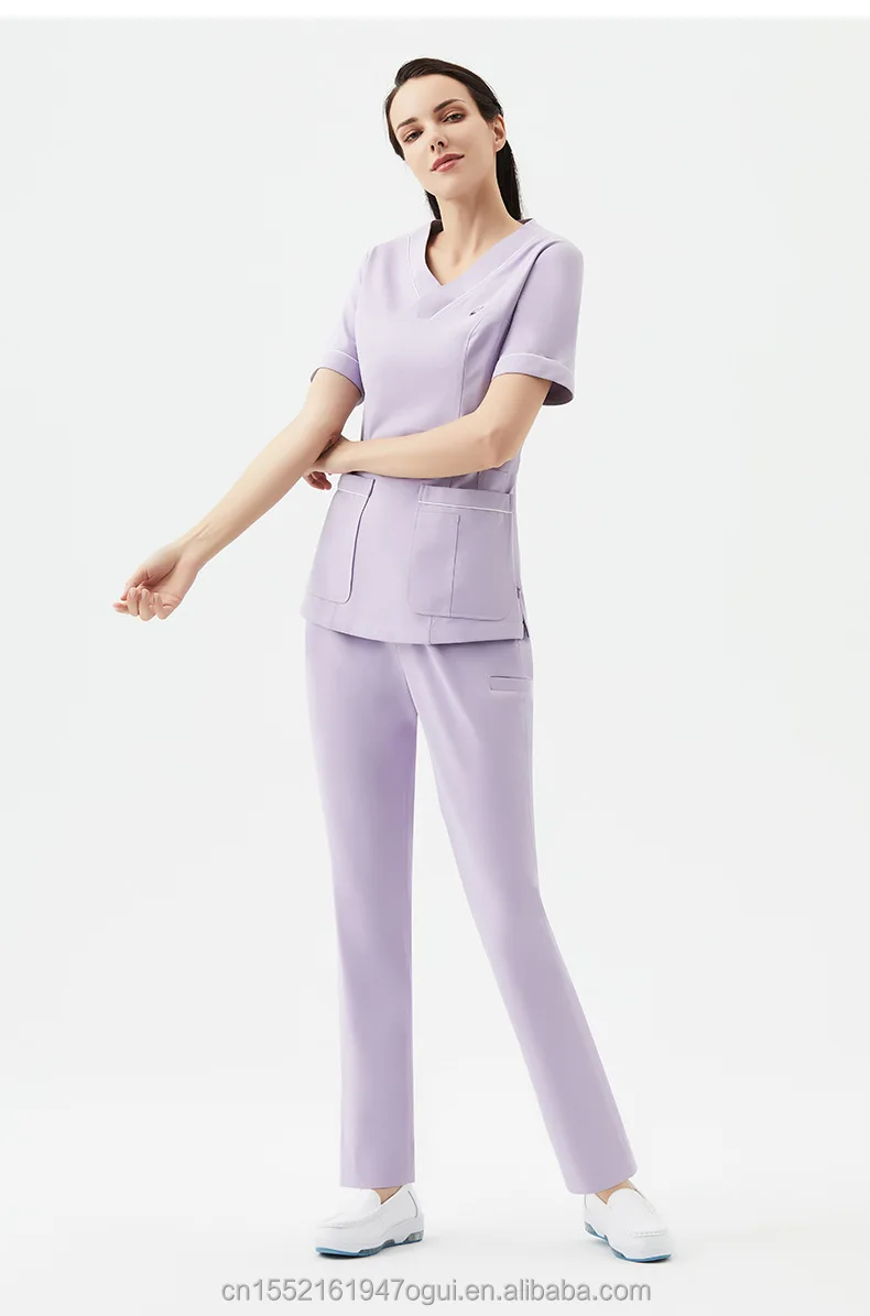 Medical Wear Design Women Hospital Uniform Nurse Uniform Jogger Style Medical Scrub Scrub Sets for Hospital Woven for Unisex