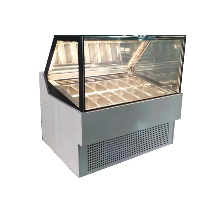 Professional Manufacturer New High-end Listing Gelato Ice Cream Display Upright Freezer Commercial