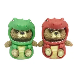 Amazon Hot Sale Sloth And Dinosaur Cute Soft Glue Costume  Decoration Bear Toys In The Interior