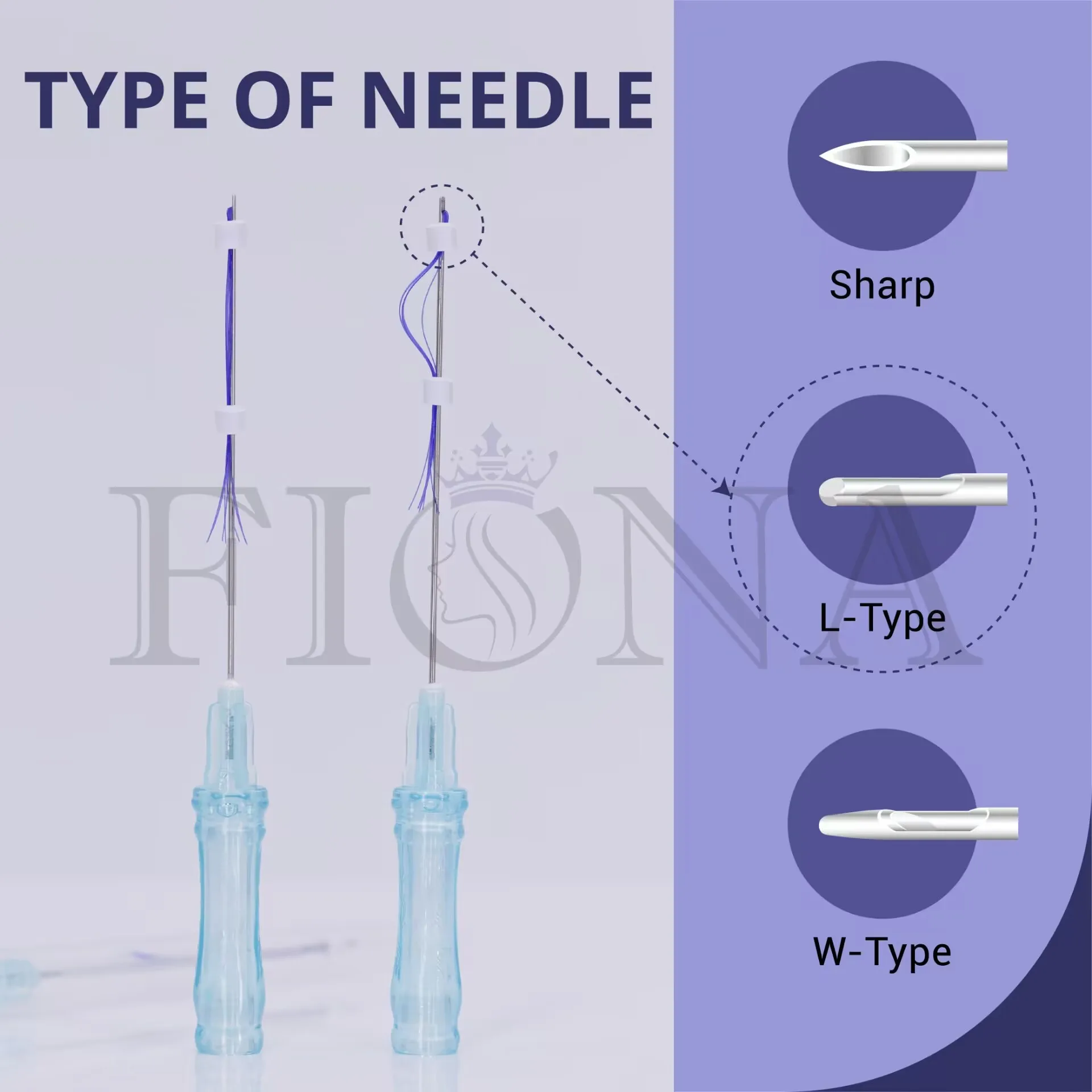 Fios filler threads multi threads 23G 38mm 21G 50mm for filling