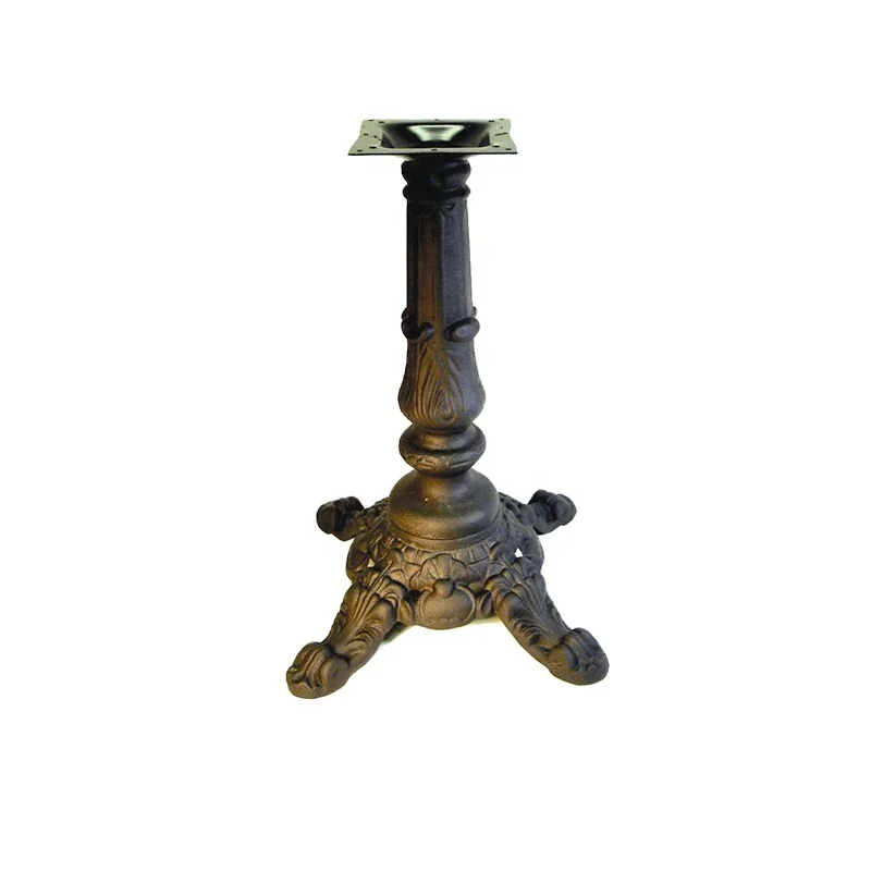 Wrought Cast Iron Garden Dining Table Base Luxury Chinese Ancient Furniture Round Table Leg