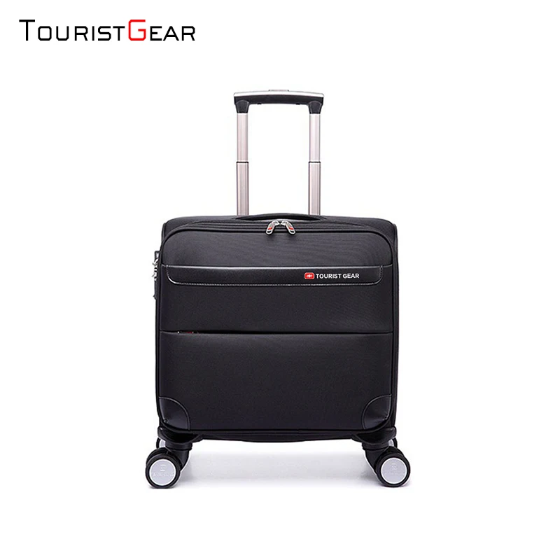 16 inch high-end trolley manufacturer caster trolley luggage canvas travel luggage