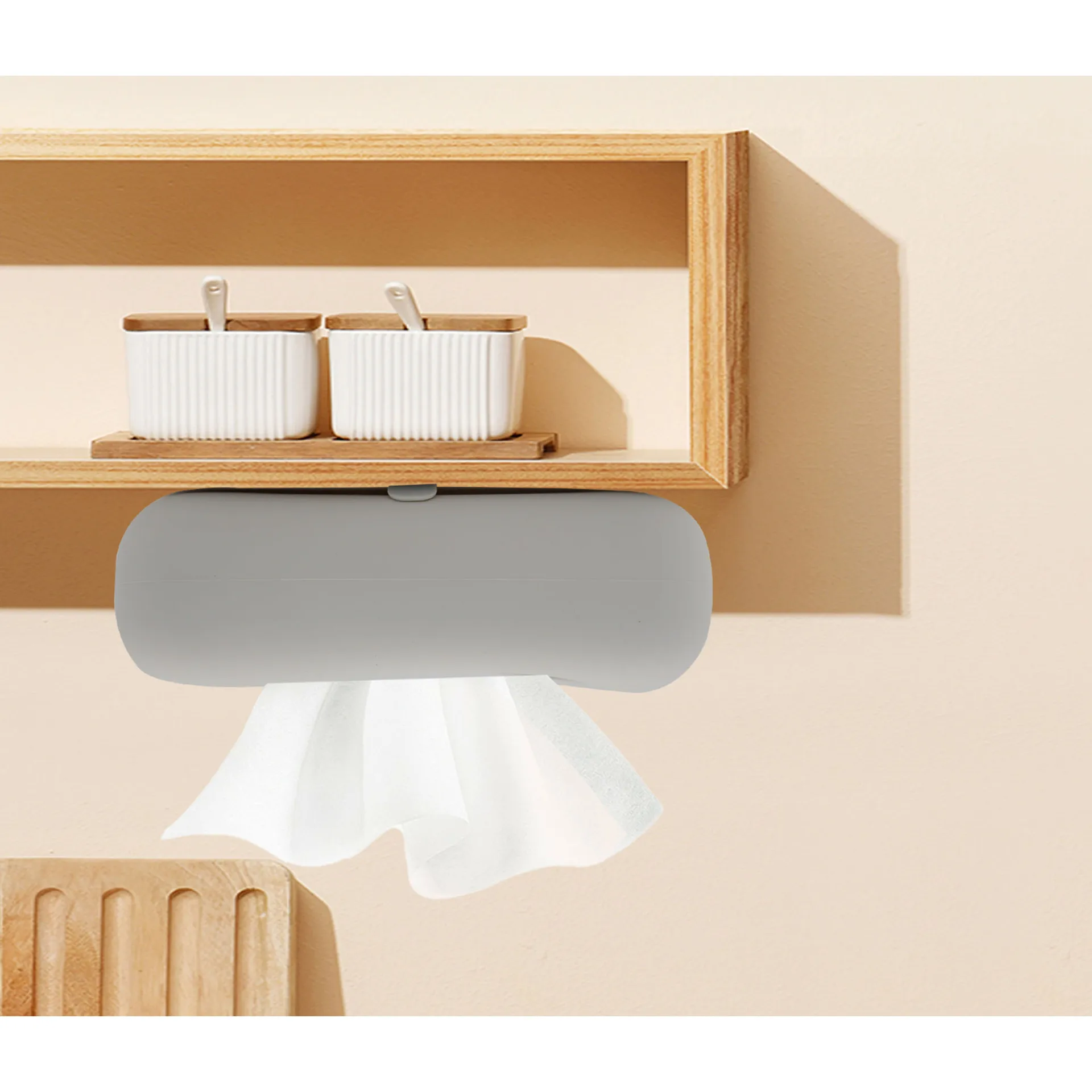 Cross border new product in car  bathroom living room  silicone tissue box