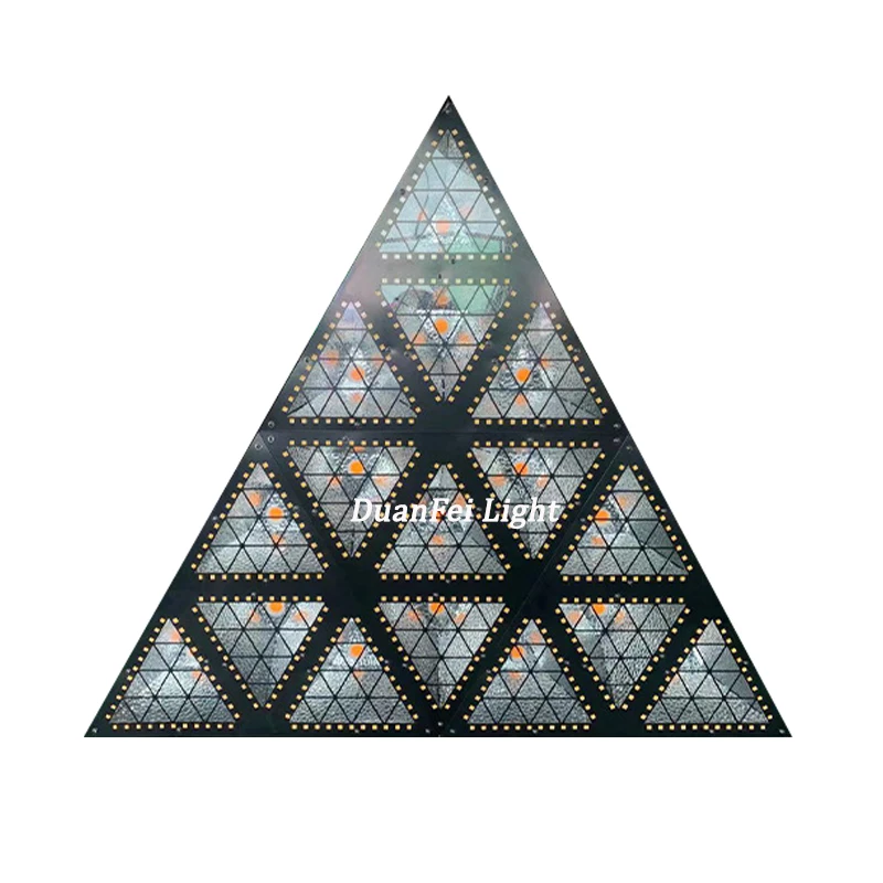 new dj effect back ground decoration dmx wash cob led triangle retro matrix lamp for stage