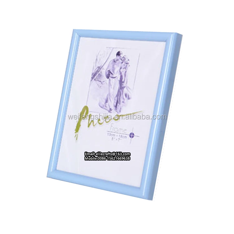 blue pvc photo frame