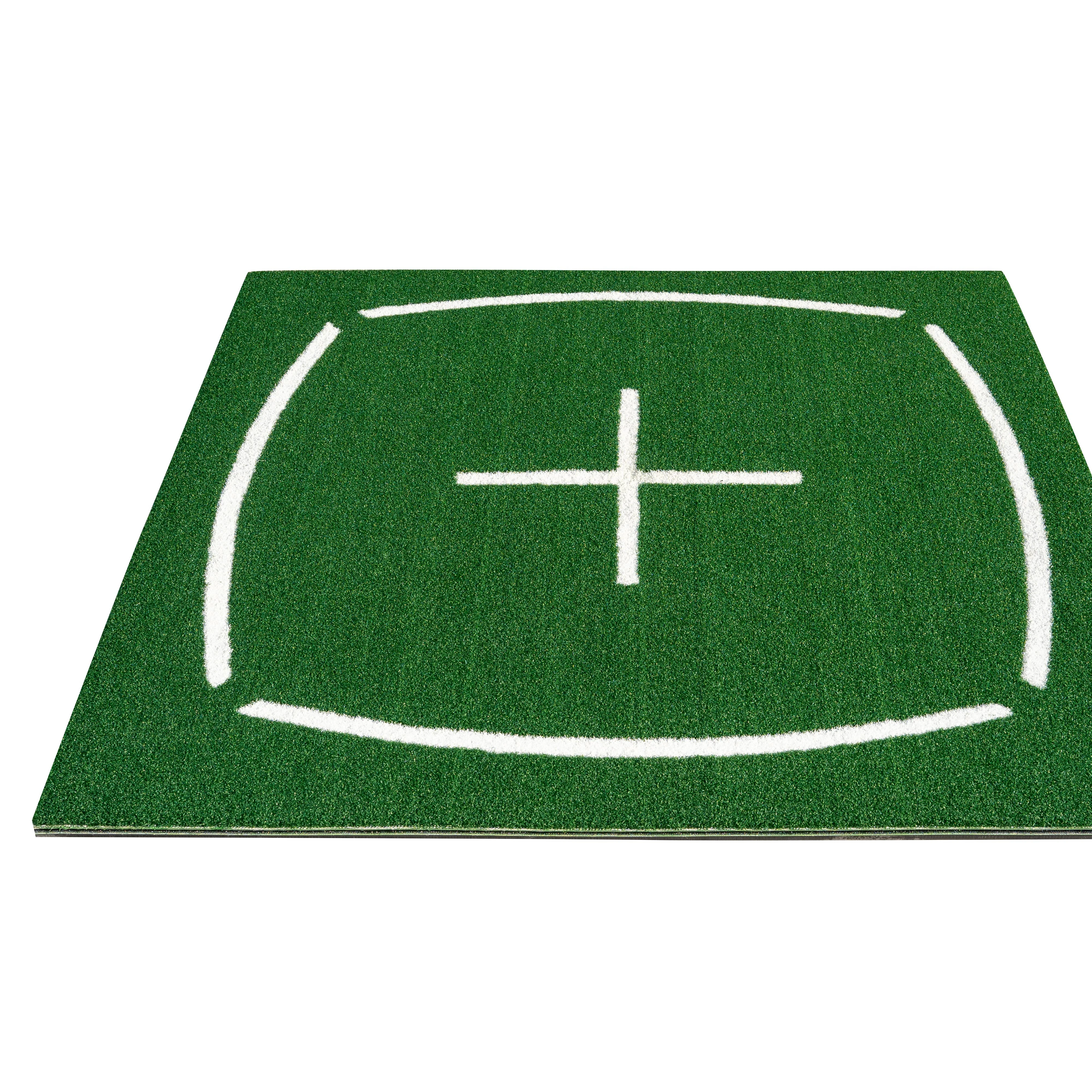 YGT 3D Golf Course Hitting Driving Range Mats Indoor Practice Golf Teaching Mat with Training lines