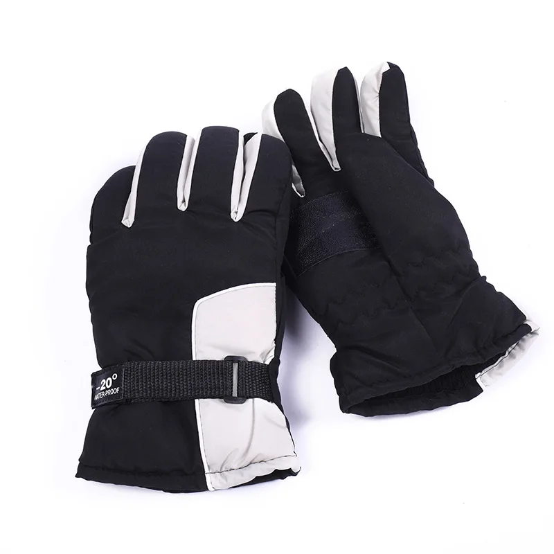 Ski resort ski gloves warm adult outdoor gloves waterproof and cold thickened large cotton gloves wholesale