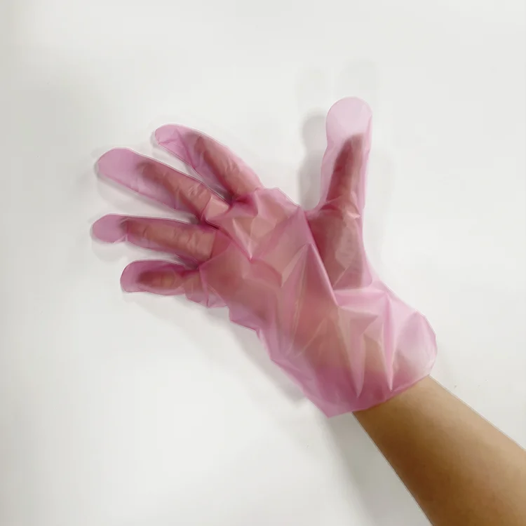 China wholesale Food grade LDPE / HDPE / CPE / PE / TPE household gloves cleaning plastic disposable gloves