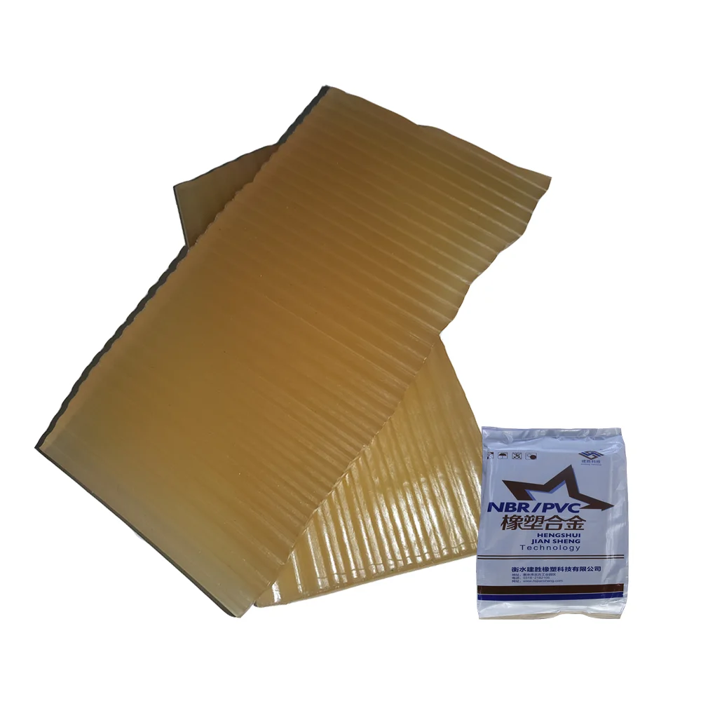 Rubber And Plastic Alloy NBR/PVC 70/30 Yellow plate sheet NBR/PVC NV3375
