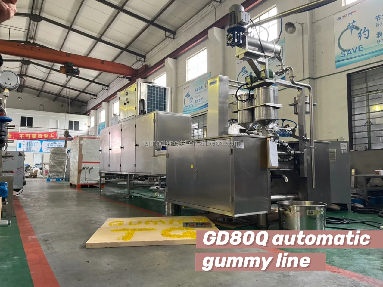  TG New condition starch jelly candy making machine/small gummy bear production line with factory